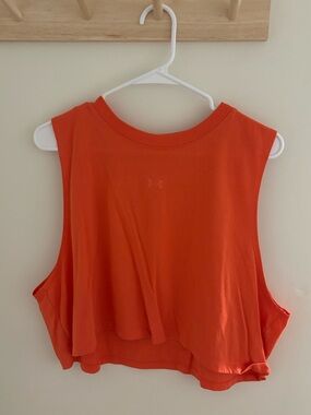 Under Armour Women’s Orange Cropped Muscle Tank